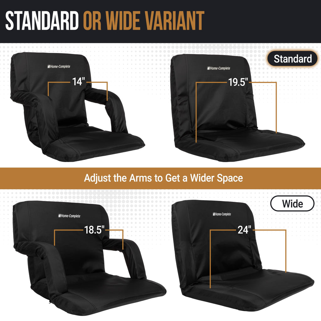 Folding Stadium Chair with Padded Back Support and Armrests U269