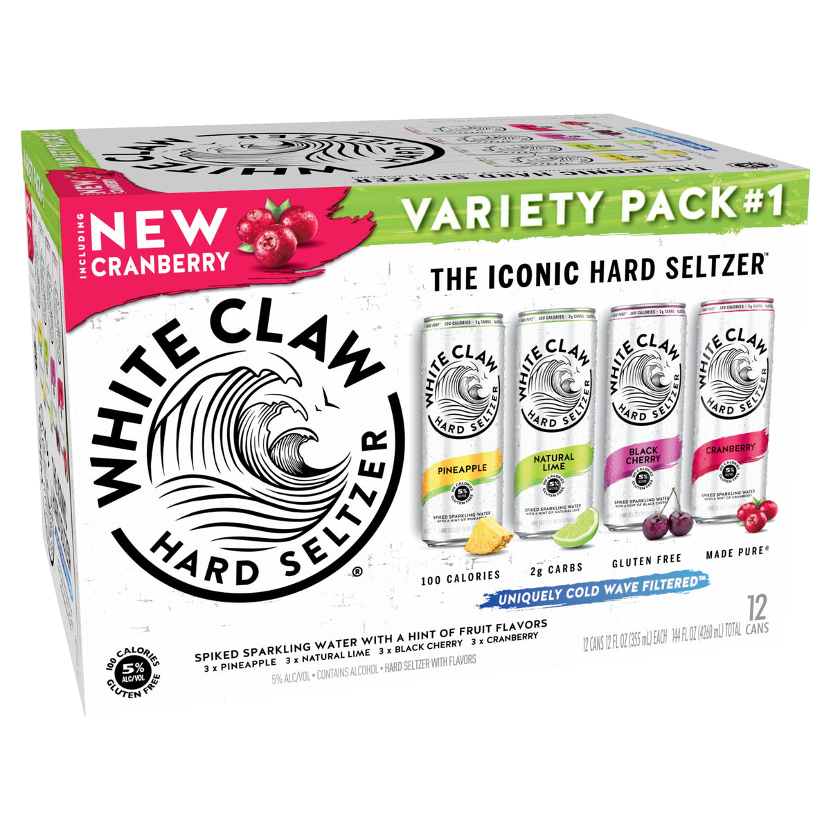 Hard Seltzer Variety Pack 12pk 12 Fl Oz Cans I7756
