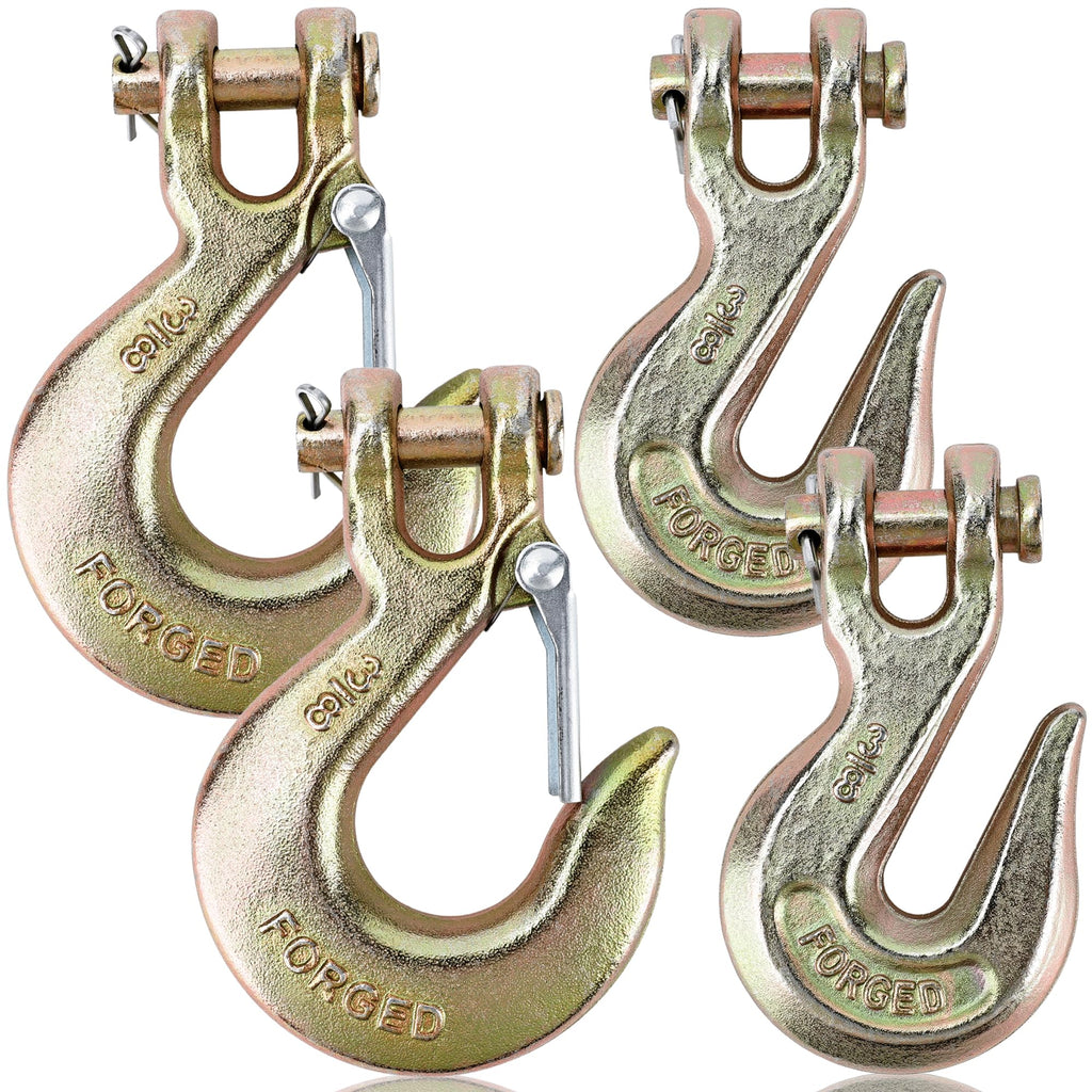 3/8" Clevis Slip Hook Set with Safety Latch G70 Forged Steel V792