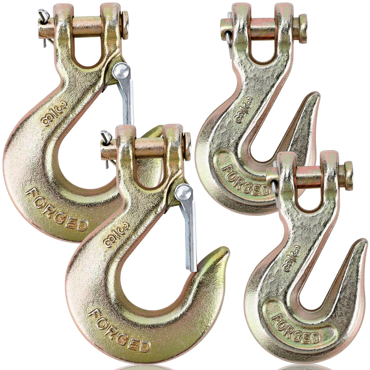 3/8" Clevis Slip Hook Set with Safety Latch G70 Forged Steel V792