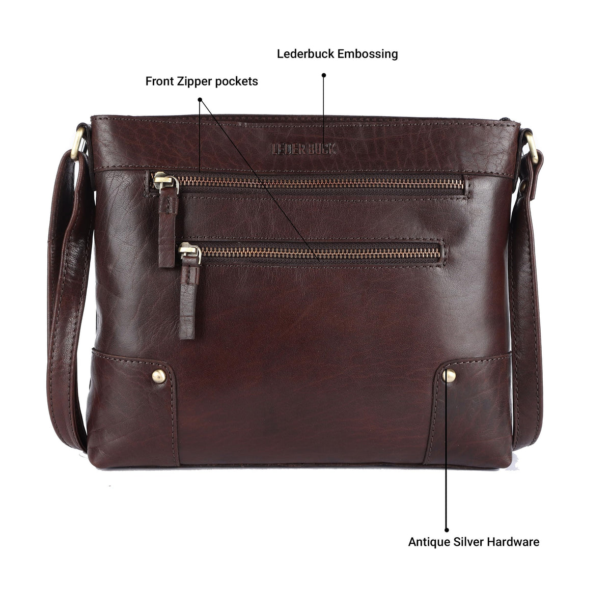 Soft Real Leather Womens Crossbody Handbags and Purses C7351