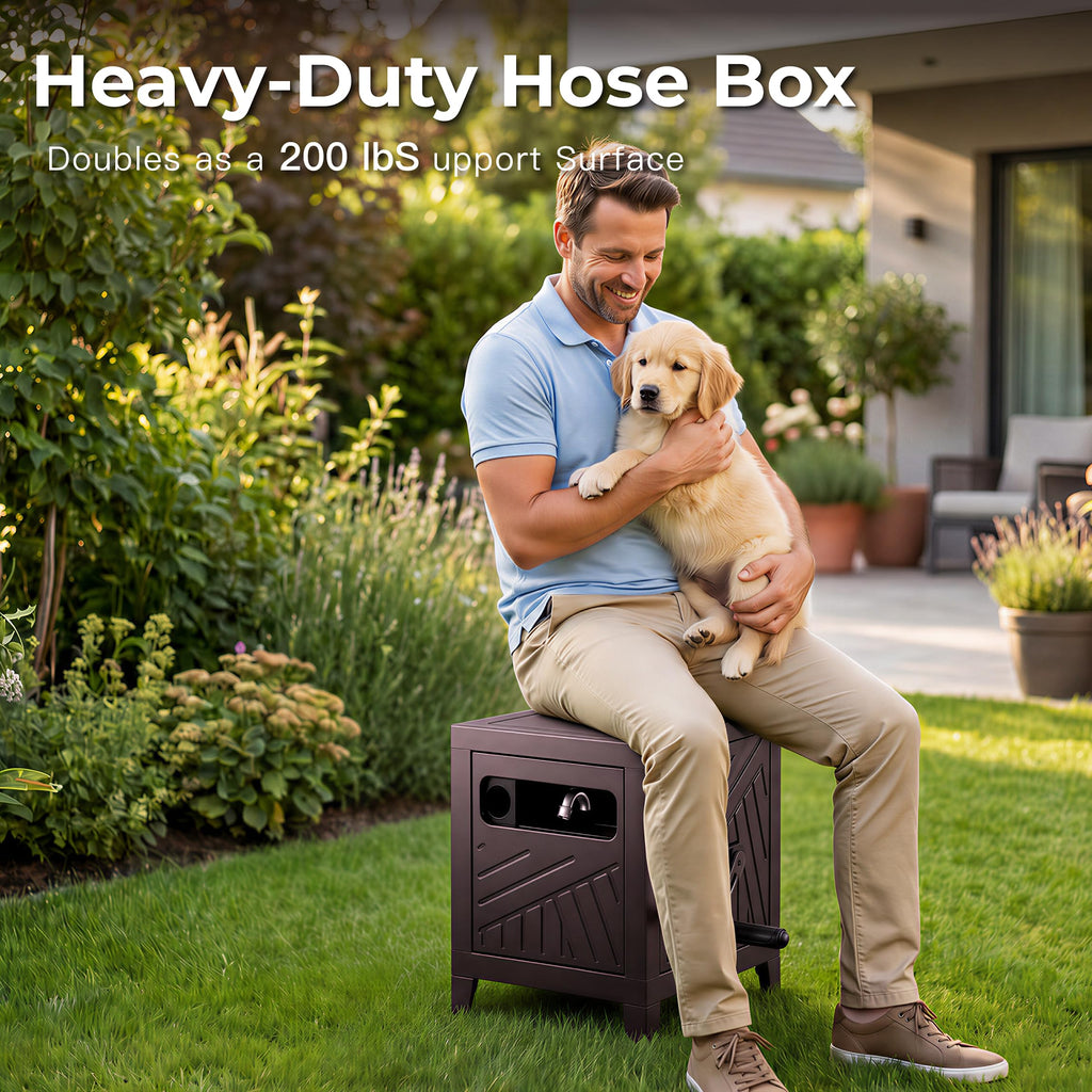 Heavy Duty Metal Hose Reel Box for 125FT x 5/8" Hose X37730