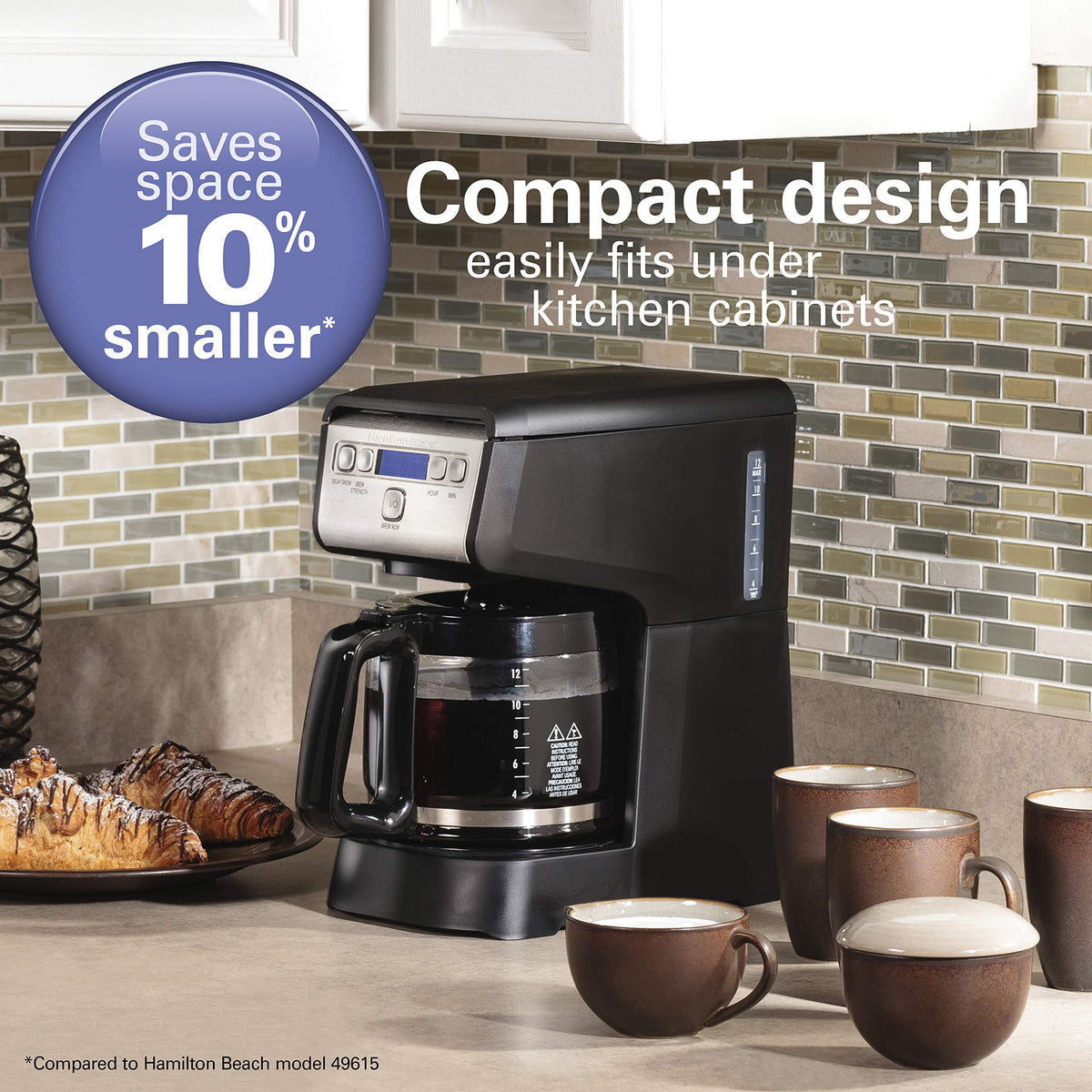12 Cup Compact Programmable Drip Coffee Maker Z67306