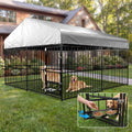 10×10FT Outdoor Dog Kennel with Roof H972315