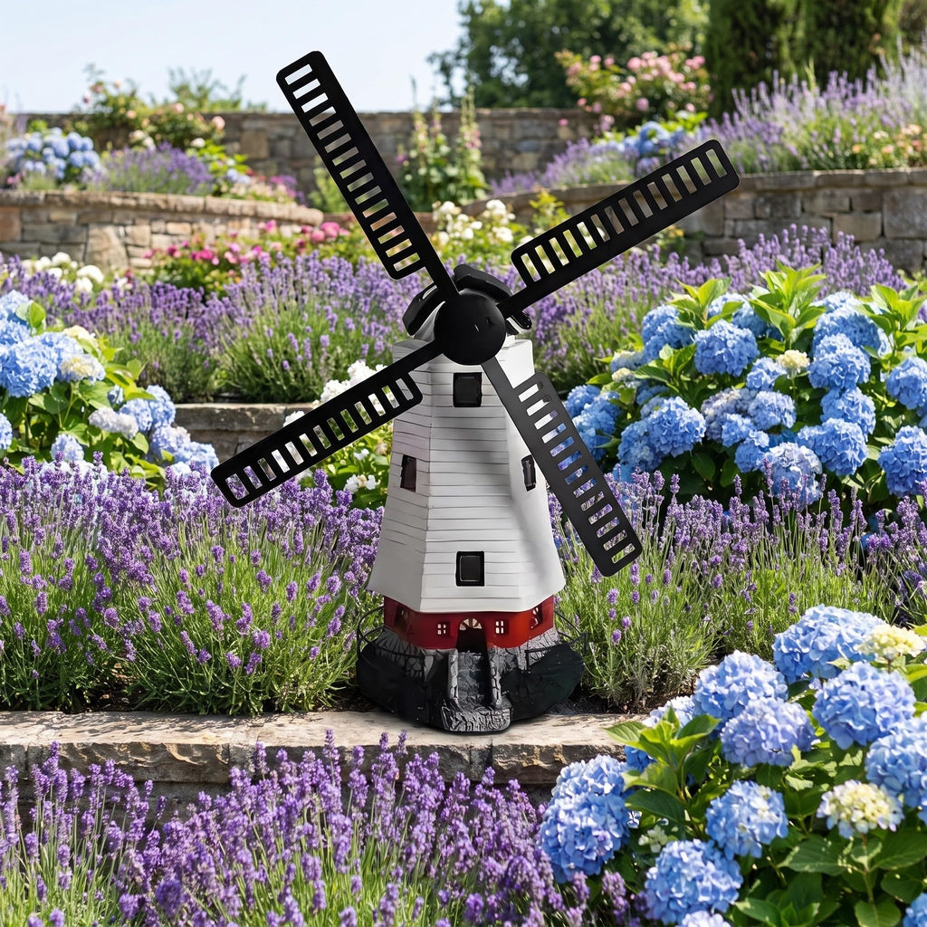 Solar Powered Lighthouse Statue 13 inch S35133