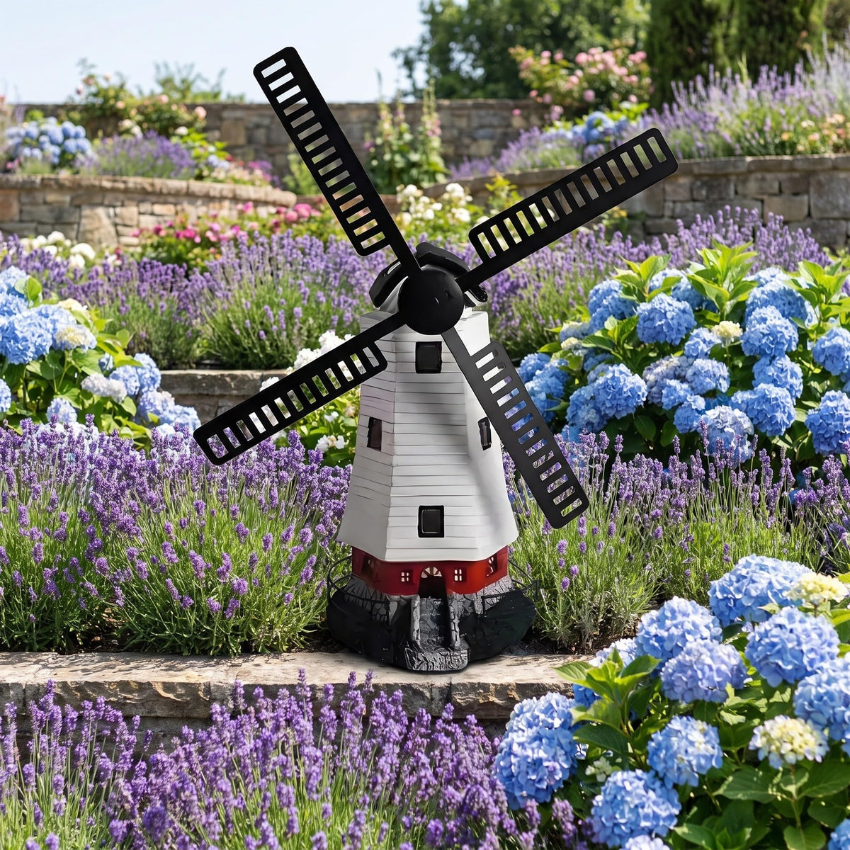 Solar Powered Lighthouse Statue 13 inch S35133