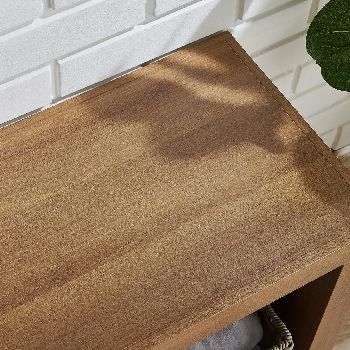 58" Wooden TV Stand with Open Storage Q8259